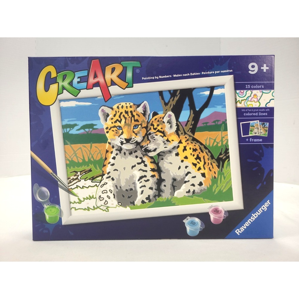 Ravensburger CreArt Paint by Number Safari Friends 24cm x 18cm (9"x7")